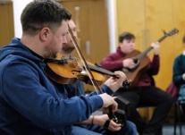 Donal O'Connor with Music Generation Wicklow © Hannah Levy