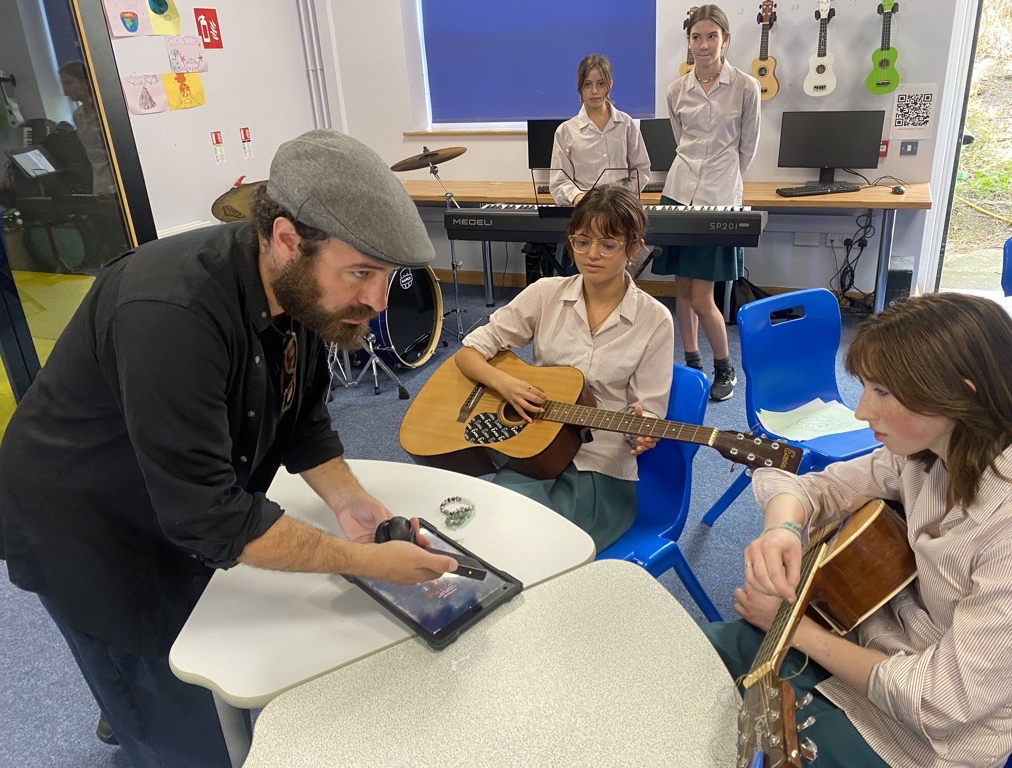 Nick Roth workshop in Loreto Abbey School, Dalkey