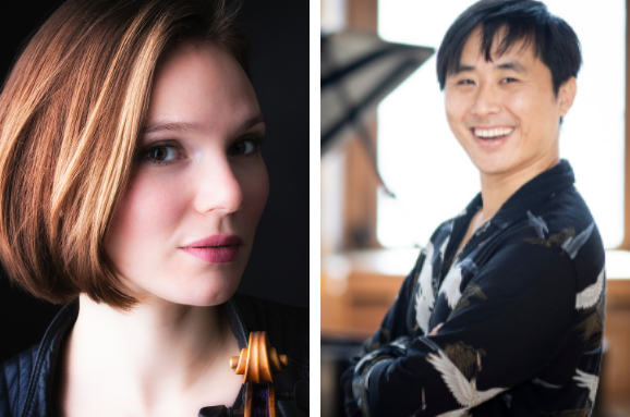 British violinist Tamsin Waley-Cohen and American pianist George Fu on tour nationwide